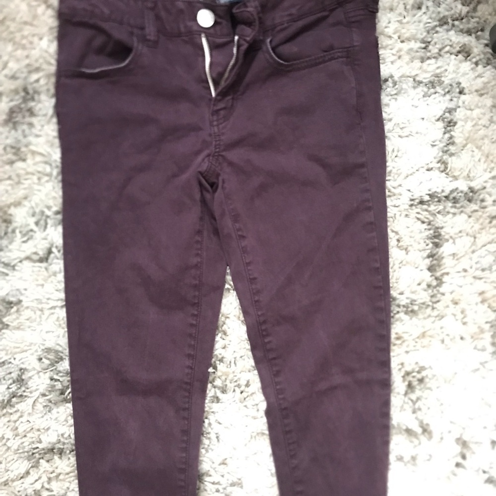 AMERICAN EAGLE low rise purple skinny jeans